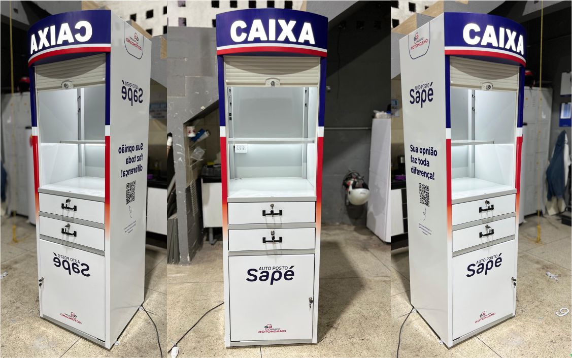 PDV - Grupo Rotondano- Posto Sapé - Com iluminação - 2 Metros